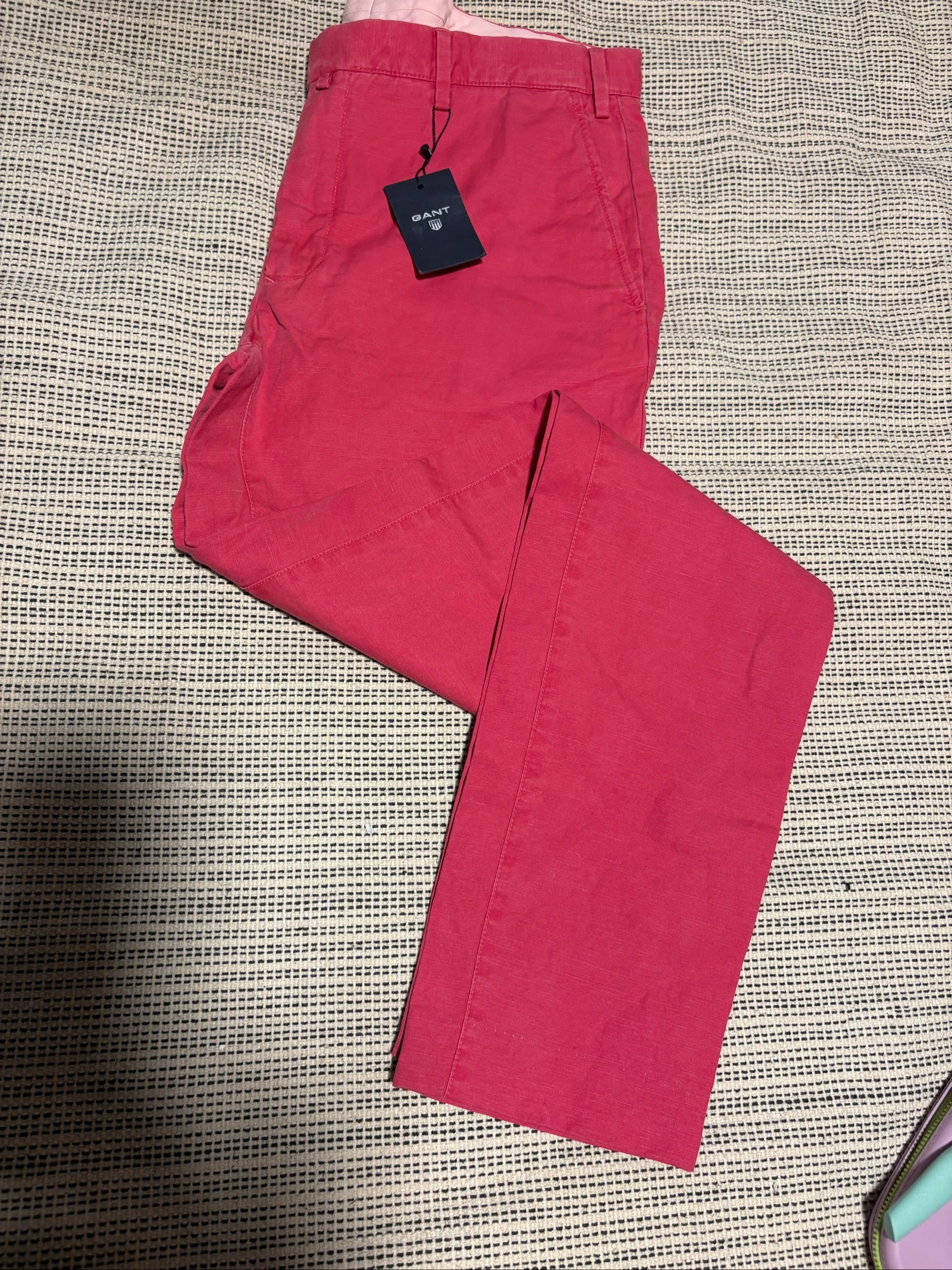 Pantalón chino Gant hombre coral rosa talla 54 L XL nuevo con etiqueta chino pant – photo 2